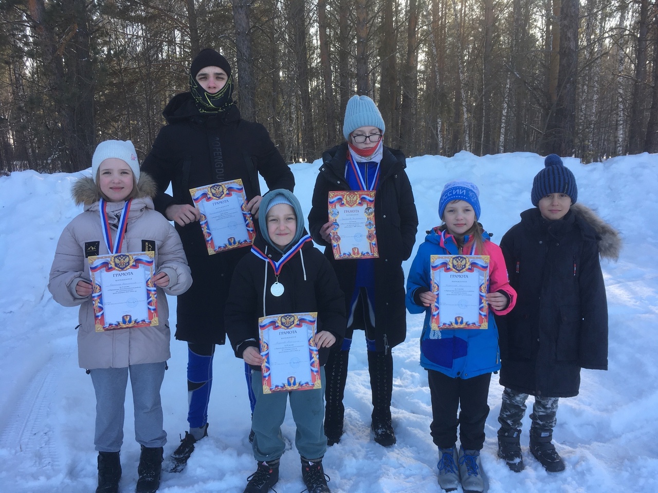 Первенство Большеулуйского района по лыжным гонкам..